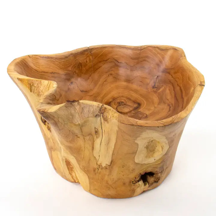 Organic Root Teak Bowl/ Andaluca