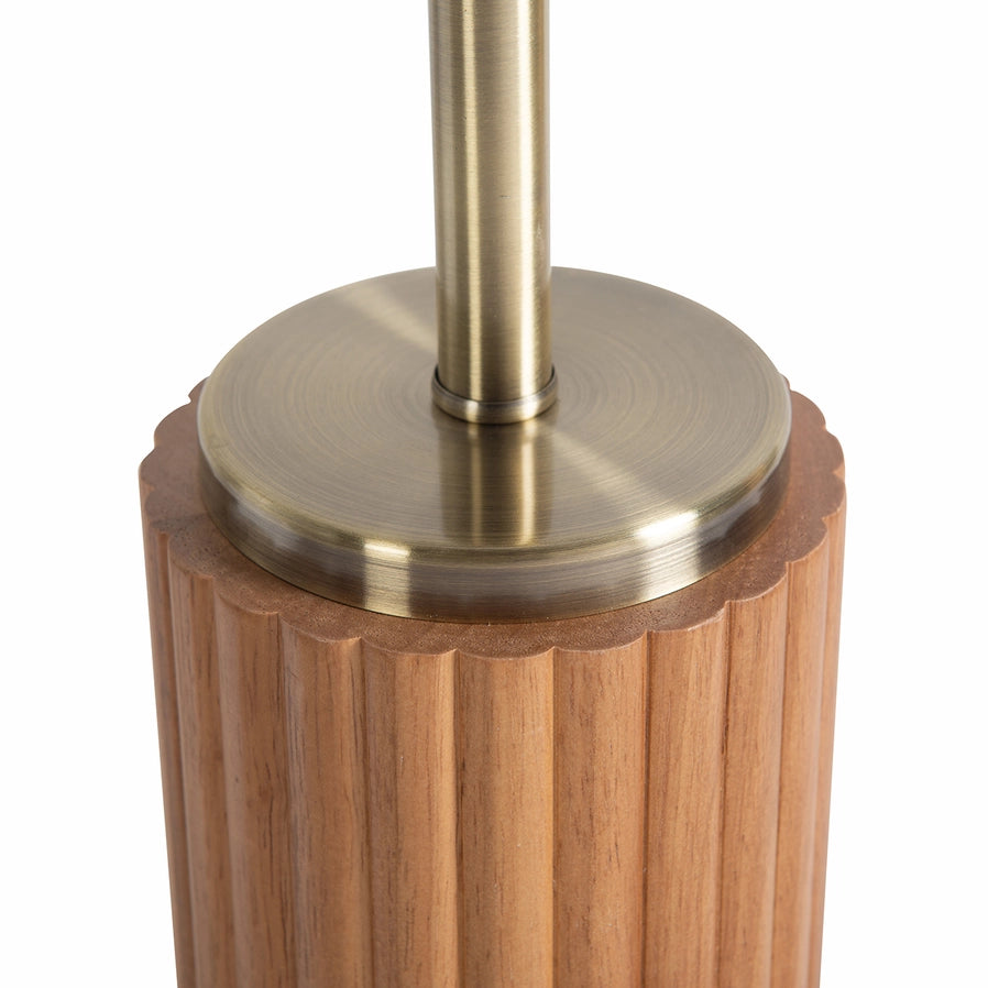 Tambo Table Lamp - Natural Ash Wood & Weathered Brass/ Nova California
