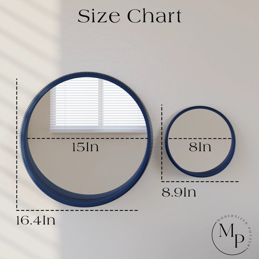 Bubble Mirror 16” / Modernized Pottery