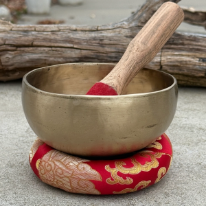 Hand-Hammered Tibetan Singing Bowl Complete Set with Mallet | Lungta Imports